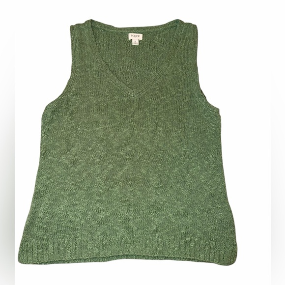 J. Crew Jackets & Blazers - J.Crew | Green Textured Knit Sweater Vest | Size Medium